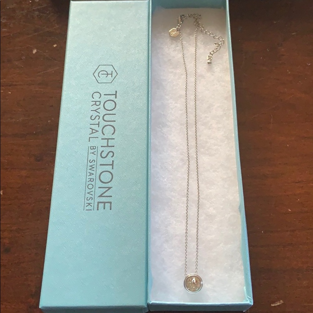 Touchstone Crystal Melrose Slide Necklace